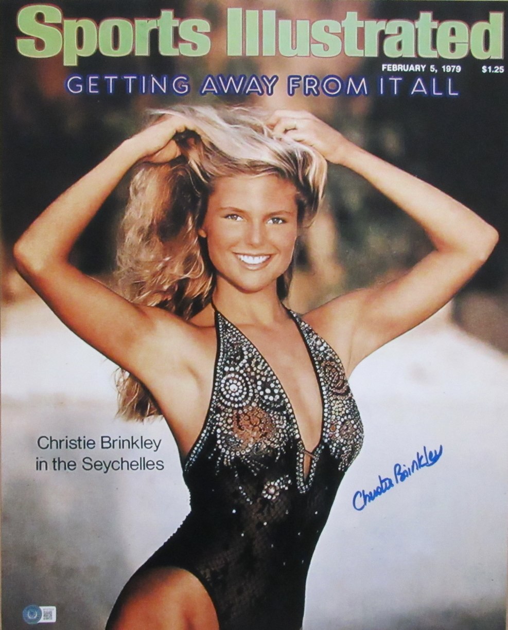 Christie Brinkley Autographed 16X20 1979 Sports