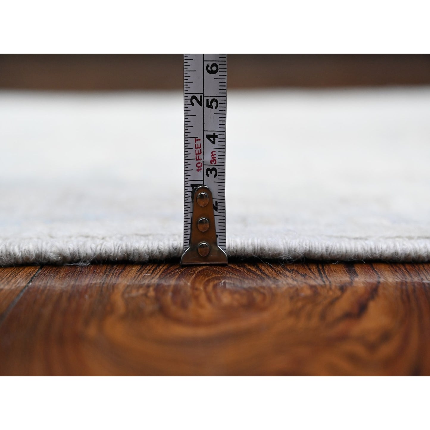 2'6"X18'10" Gray All Over Geometric Leaf Design Xl Runner Oriental Rug