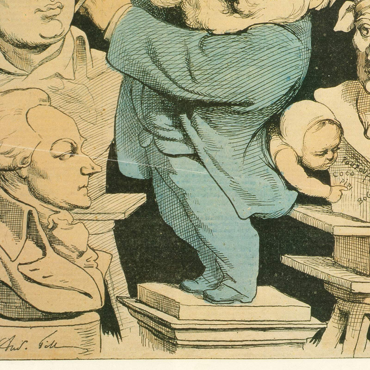 UNKNOWN ARTIST La Gloire de Victor Hugo 23.75" x 15.75" Offset Lithograph 1986 C