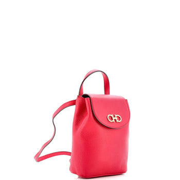 Salvatore Ferragamo Gancini Backpack Leather Mini