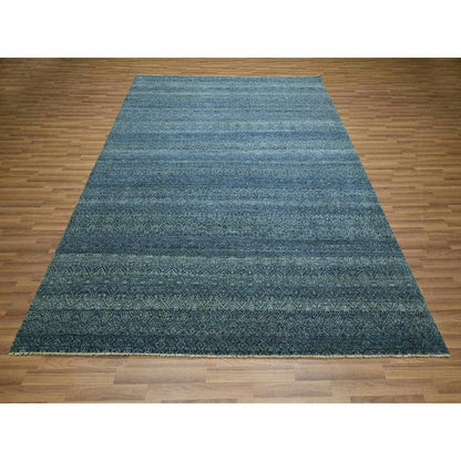 8'X10' Aegean Blue Kohinoor Herat Pattern Pure Wool Hand Knotted Rug