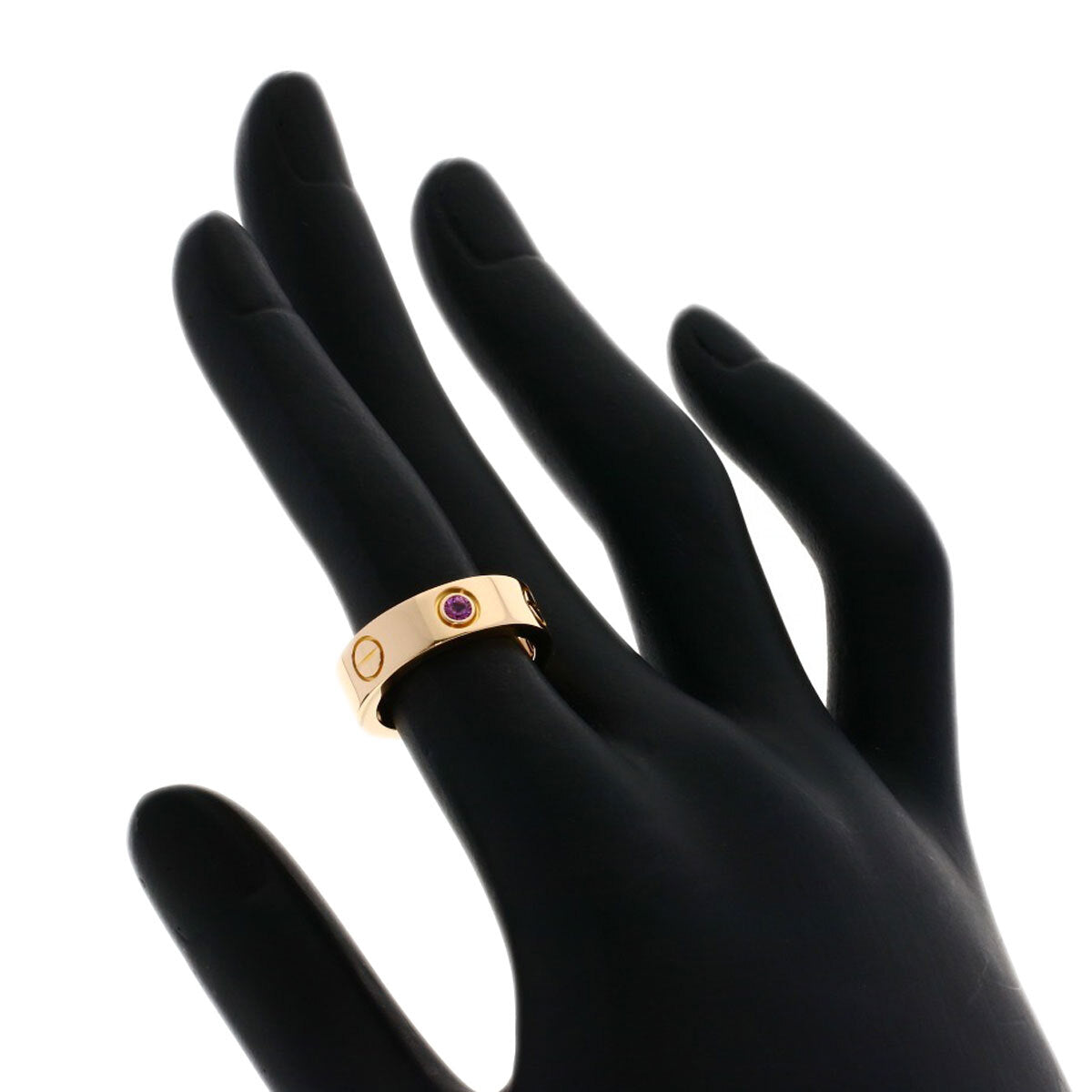 Cartier Ring Love Ring Pink Sapphire # 48 K18