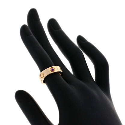 Cartier Ring Love Ring Pink Sapphire # 48 K18
