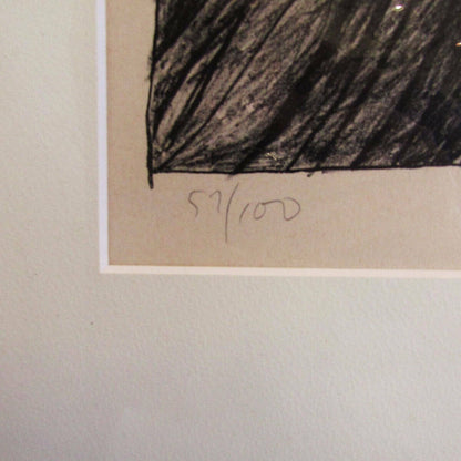 Rochelle Feinstein Signed Original Lithograph 1978 Framed Numbered
