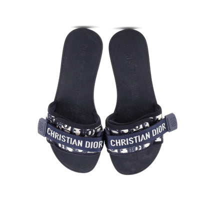 Christian Dior Women'S Dio(R)Evolution Slide Sandals Oblique Fabric