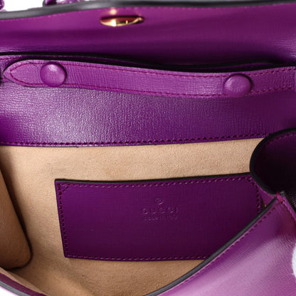 Gucci Horsebit 1955 Curved Flap Shoulder Bag Leather Mini