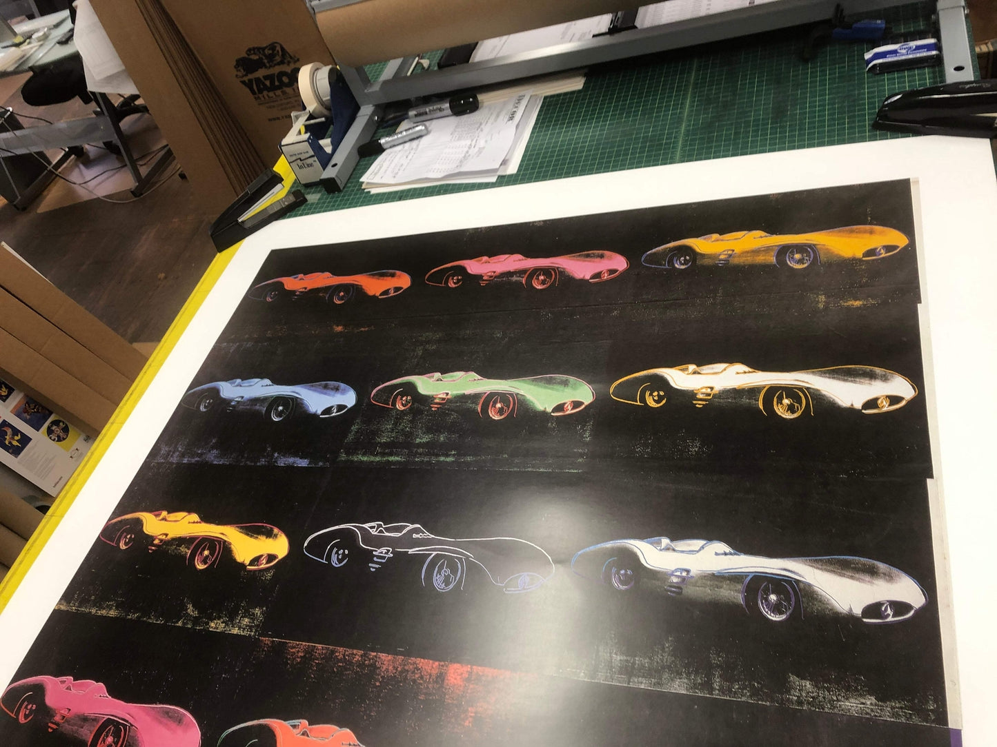 Andy Warhol Formula 1 Car W 196 R () " Poster Pop Art Multicolo