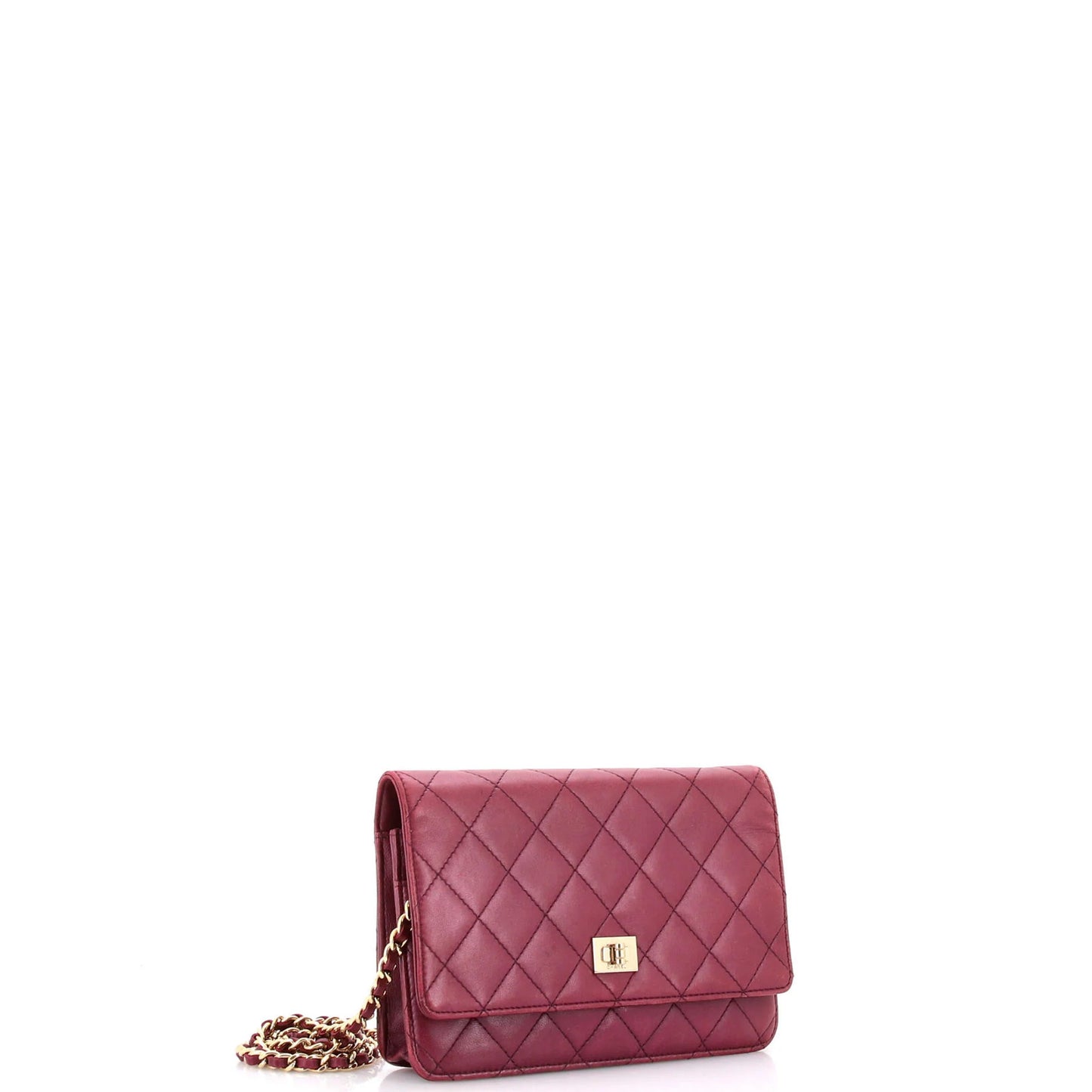 Chanel Reissue 2.55 Wallet On Chain Quilted Lambskin