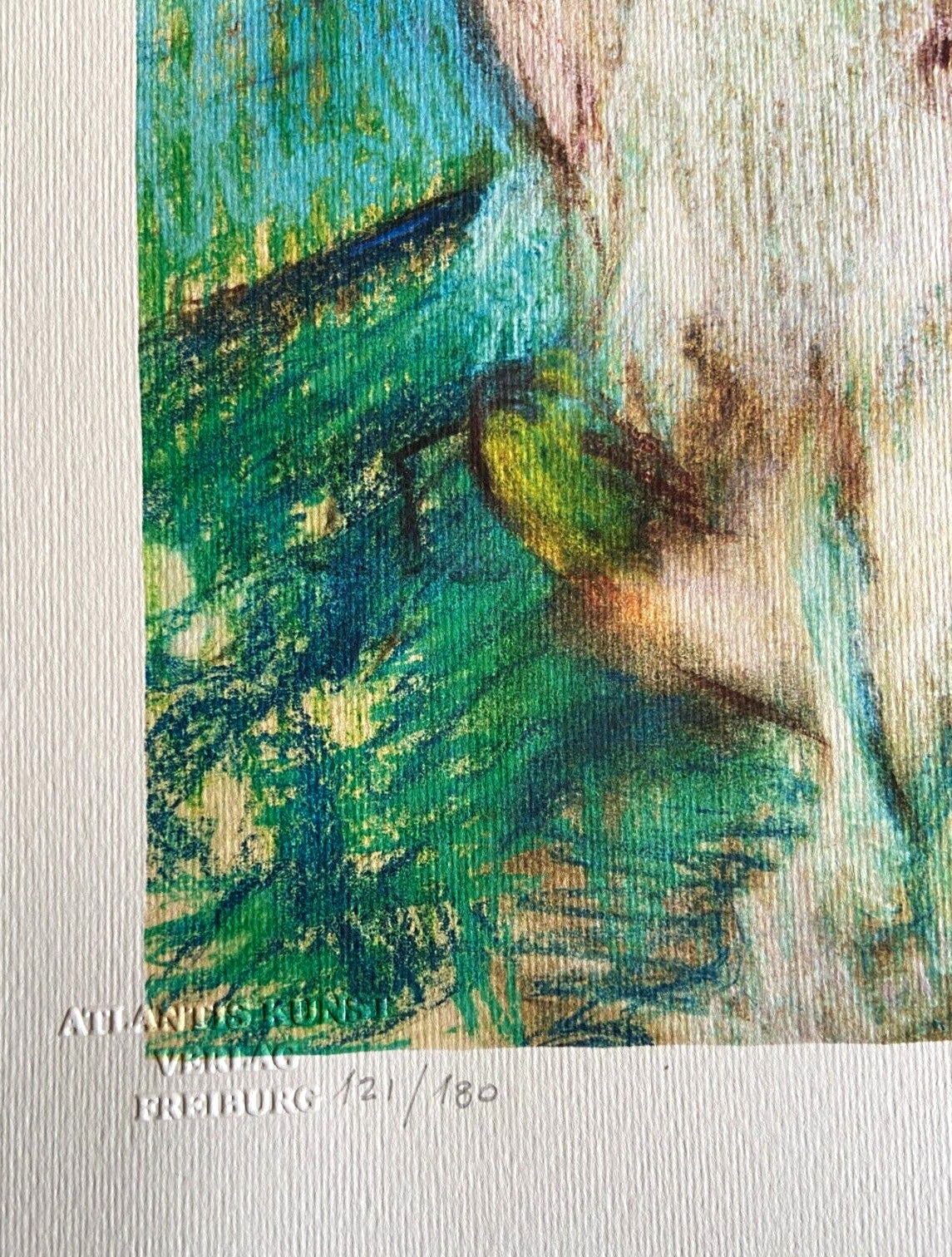 Edgar Degas Lithograph Coa Signed Op Numbered Stamp