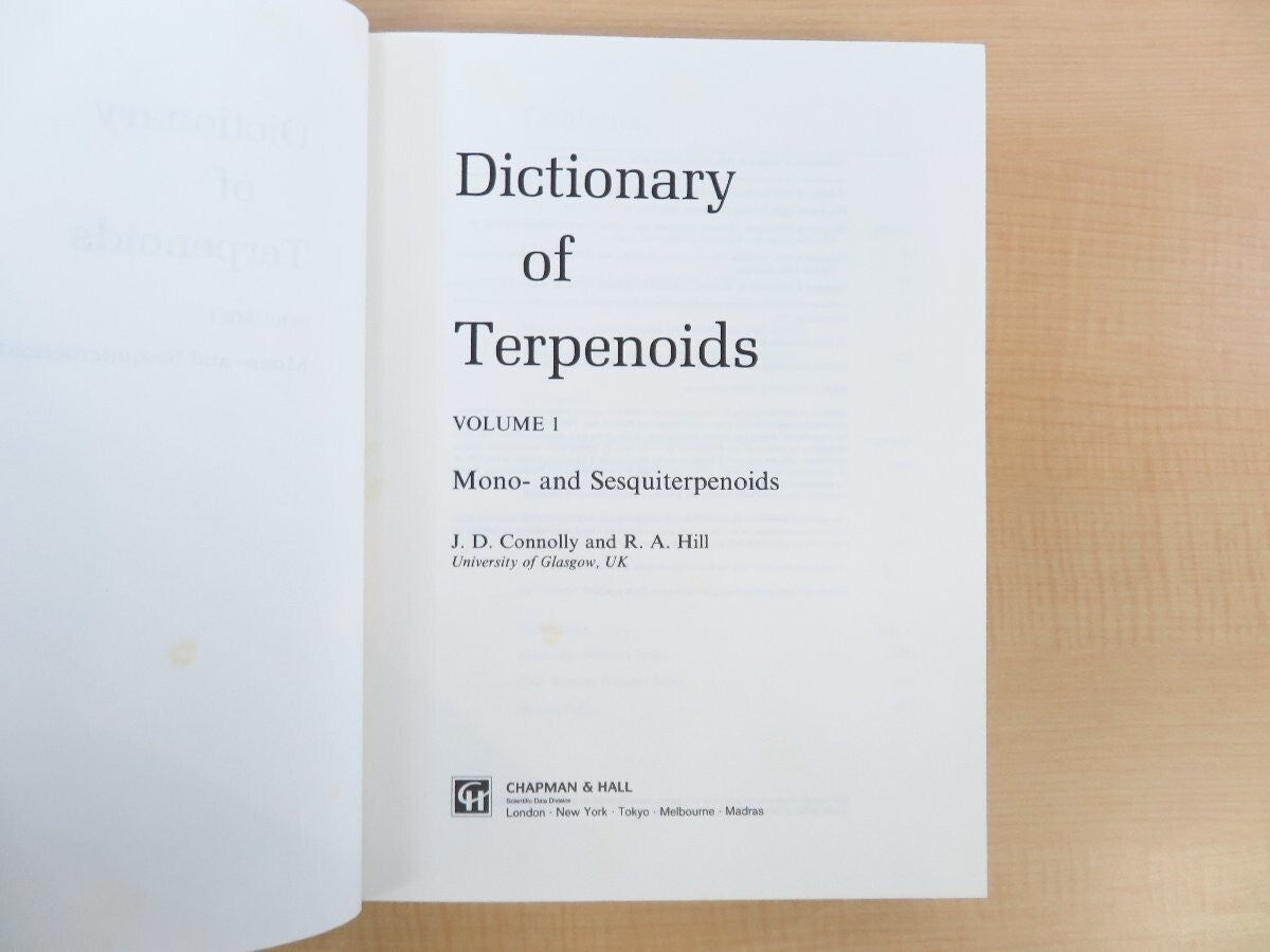 Connolly/Hill Dictionary Of Terpenoids Complete Set Of 3 Volumes