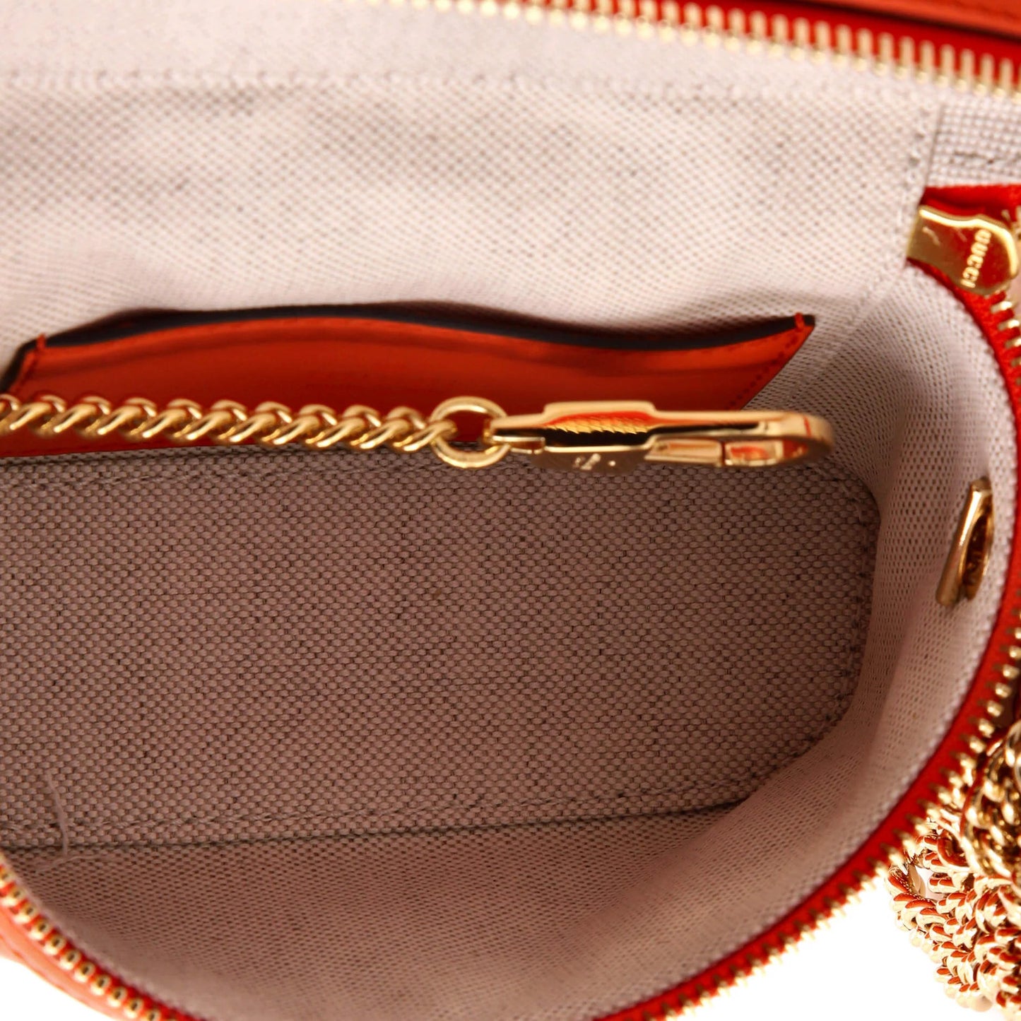 Gucci Top Handle Vanity Chain Bag Gg Matelasse Leather Mini