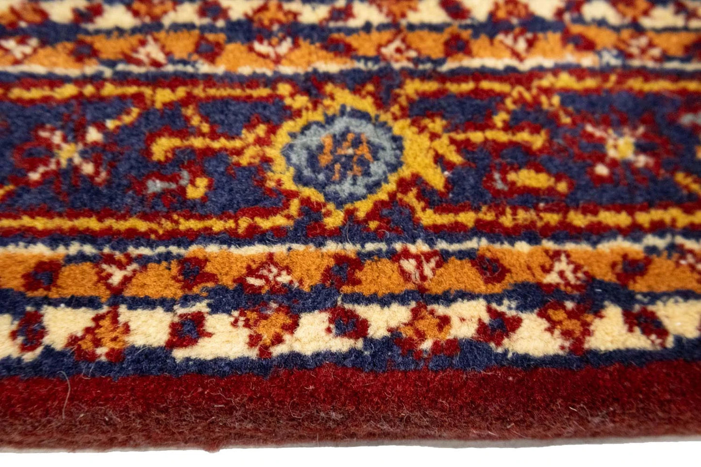 Hand knotted Indo Botemir wool runner rug oriental carpet hallway