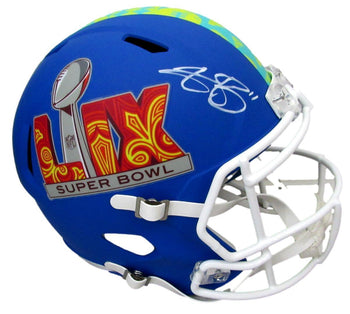 A.J. Brown Signed Full Size Replica Sb Lix Blue