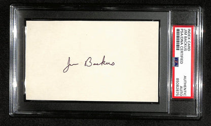 Jim Backus Signed 3X5 Index Card "Guilligan'S Island - Howell" Psa/Dna 184322