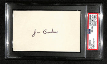 Jim Backus Signed 3X5 Index Card 