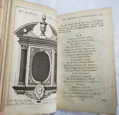 Thomas Browne Posthumous Works 1St Edition 1712 Cambridge Panel Binding Rare