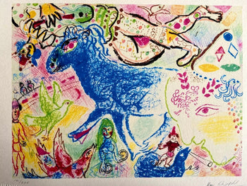 Marc Chagall Lithograph Coa Signed Hand Numbered
