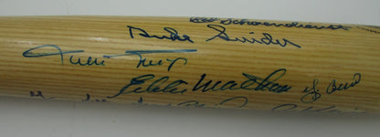 14 Baseball Hall Of Fame Players Signed Adirondak 50Th Hof Baseball Bat 143869