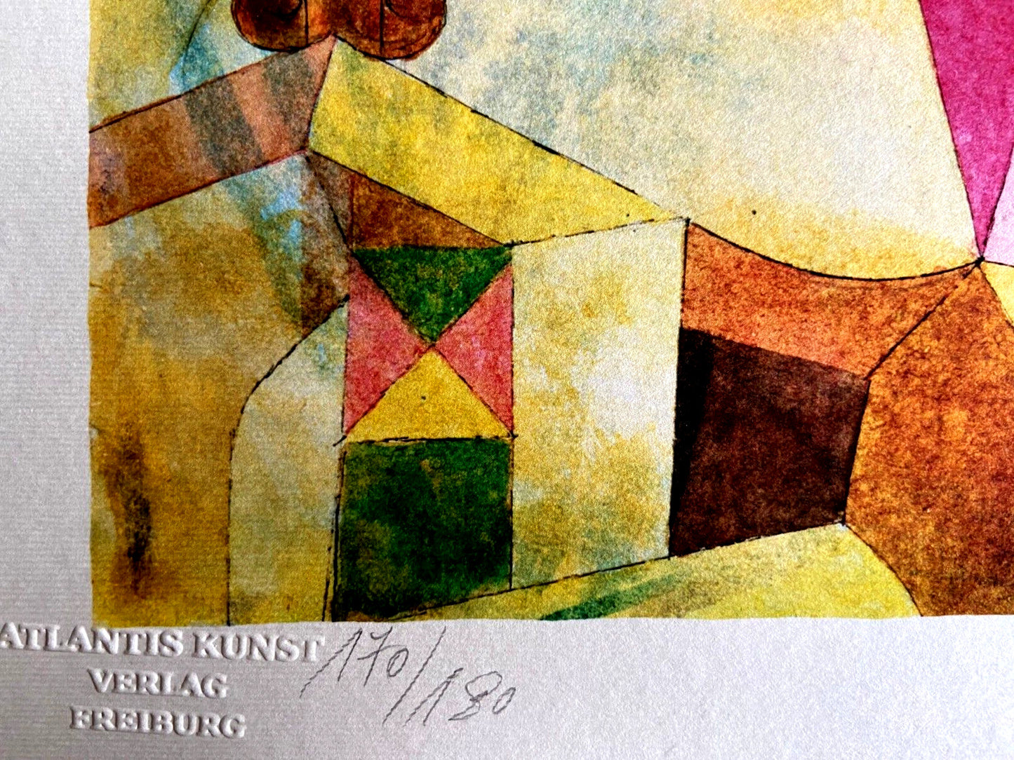 Paul Klee Lithograph Coa Signed Numbered By Hand