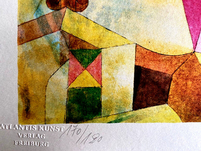 Paul Klee Lithograph Coa Signed Numbered By Hand