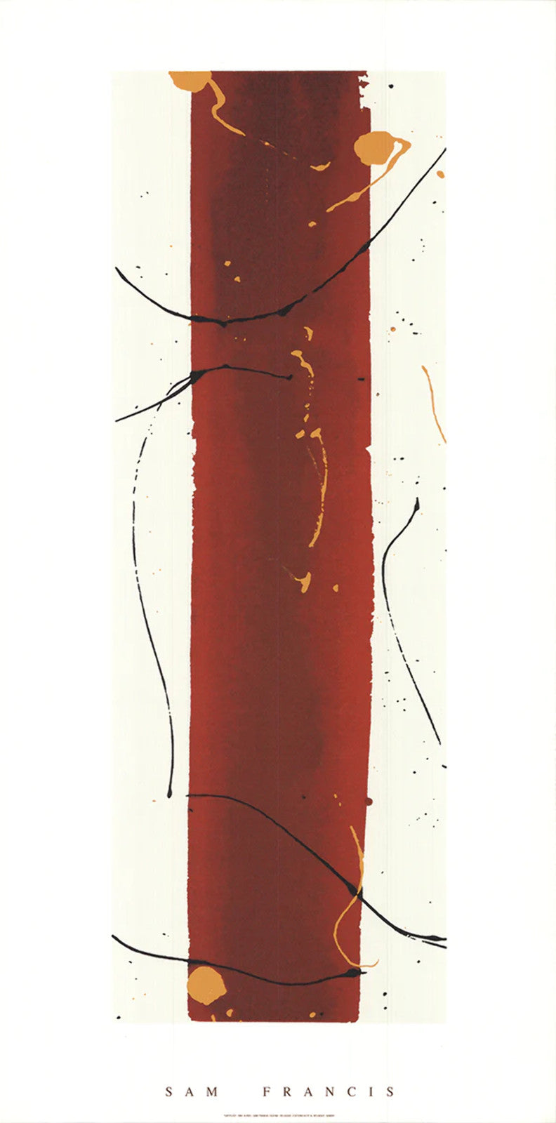 Sam Francis Untitled " Serigraph Abstract