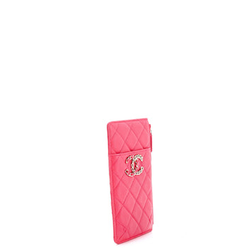 Chanel 19 Classic Phone Case Pouch Quilted Lambskin