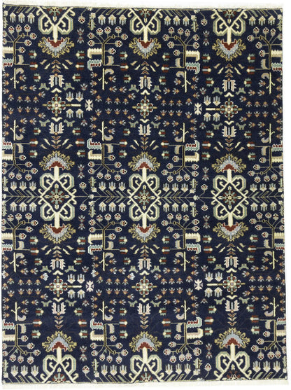 Handmade Oriental Rug Tribal Allover Floral Design Carpet Living Room 8X10 ft
