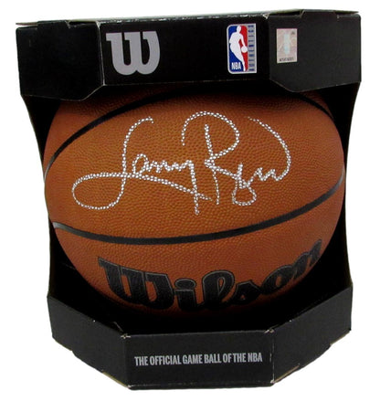 Larry Bird Hof Signed Wilson Nba Leather Game