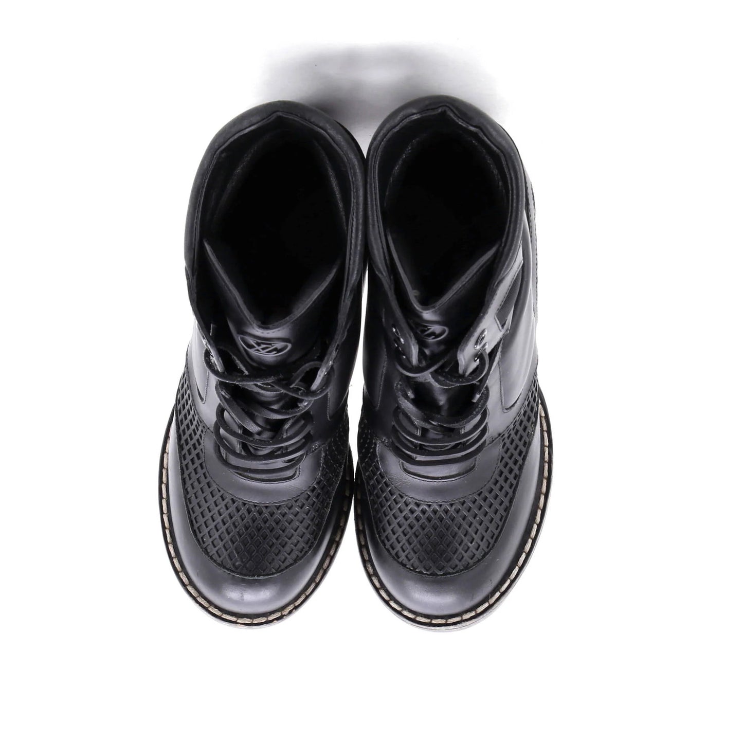 Louis Vuitton Women'S Digital Gate Boots Leather With Mesh