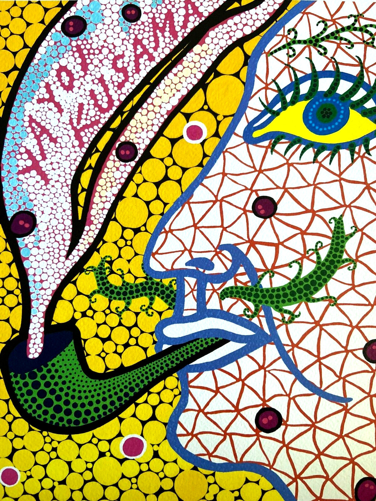 Yayoi Kusama Lithograph: Mori Art Museum Coa