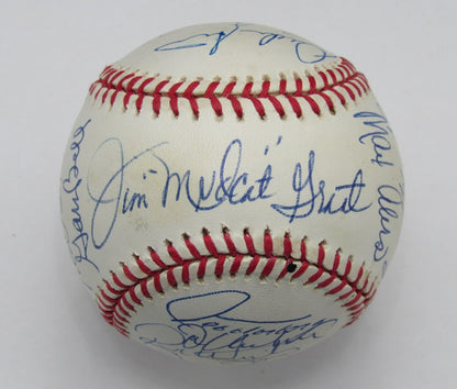 Cleveland Indians Team Signed By 21 Oal Baseball Grant Torborg Barker 191896