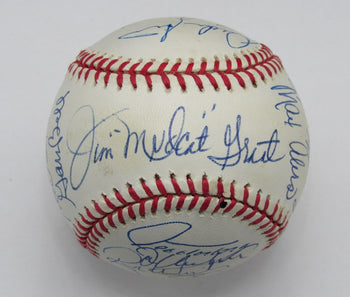 Cleveland Indians Team Signed By 21 Oal Baseball Grant Torborg Barker 191896