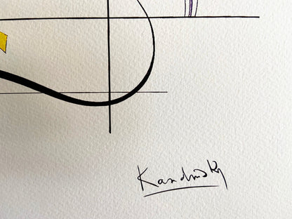 Wassily Kandinsky Lithograph 1962 Mourlot Signed Op Certified