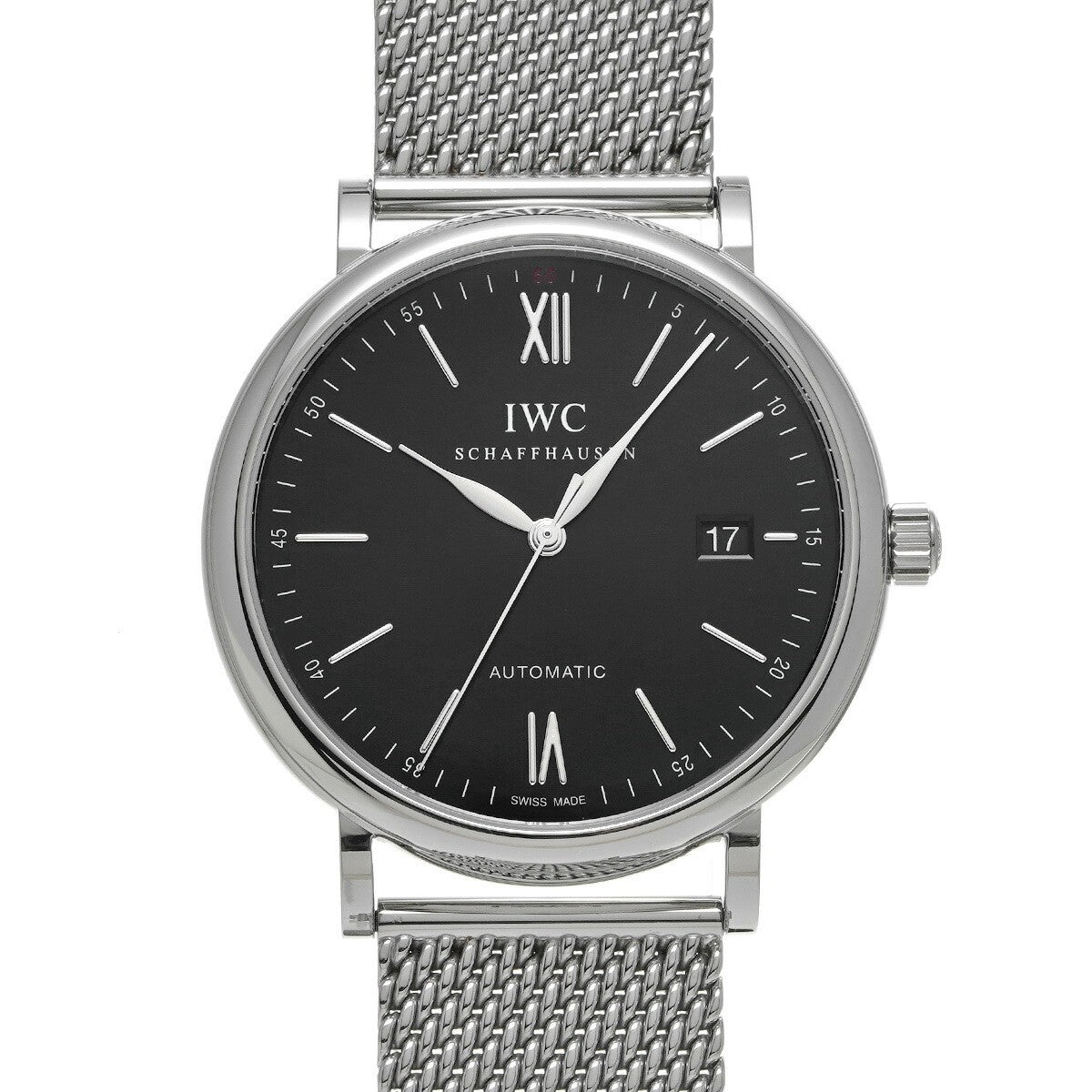 Iwc Portofino Automatic Iw356506 Black Men'S Used Watch #61130