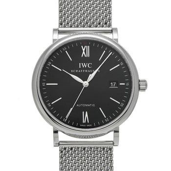 Iwc Portofino Automatic Iw356506 Black Men'S Used Watch #61130