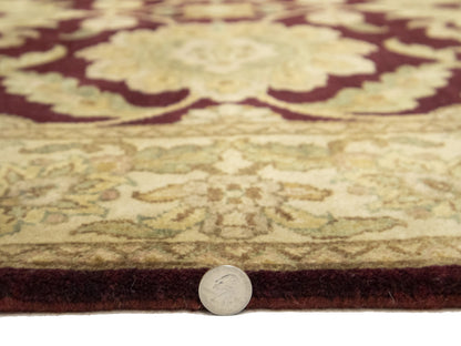 Handmade Thick Pile Oriental Rug Floral Design