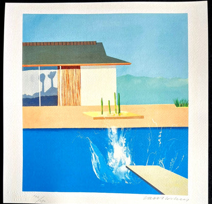 David Hockney Lithograph Handmade Coa Signed Op Numbered By Hand **