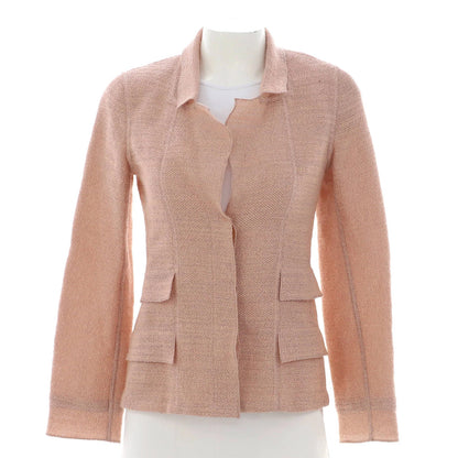 Chanel Women'S Vintage Button Up Blazer Wool Blend