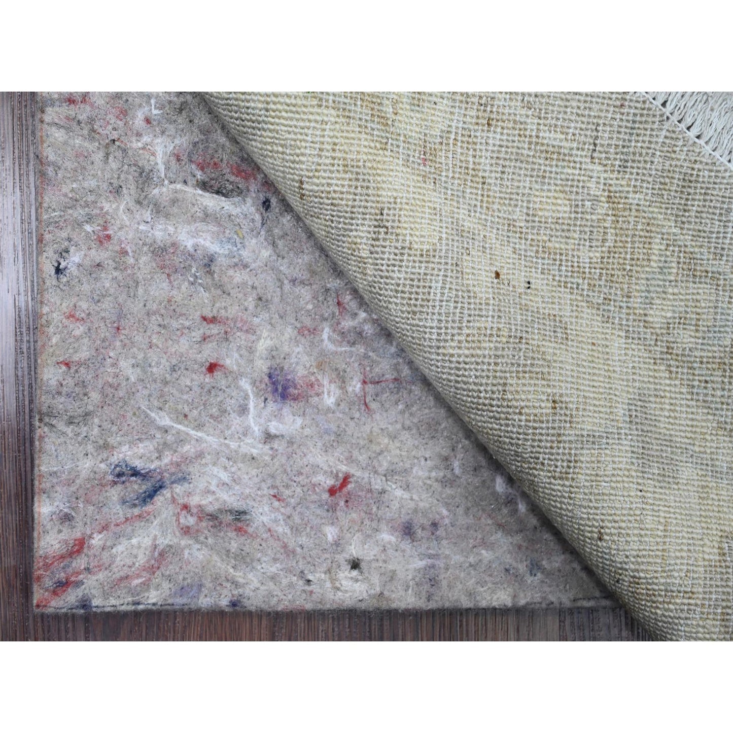 8'X8' Misty Gray Ziegler Mahal Revival Hand Knotted 100% Wool Round Rug