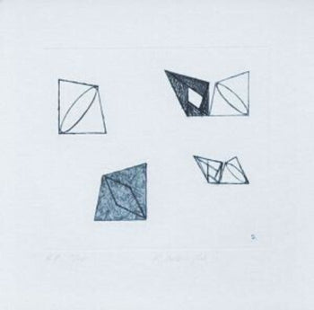 Robert Mangold 1989 Original Etching Aquatint Pencil Signed Ap10 Minimalism Art