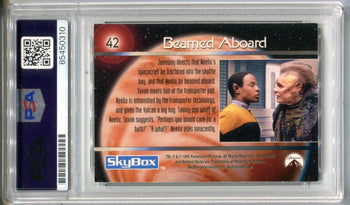 Tim Russ/Ethan Phillips 1995 Skybox Star Trek Voyager #42 Psa Authentic Auto Car