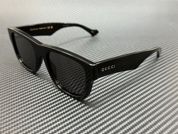 GUCCI GG1427S 001 Black Dark Grey Men's 53 mm