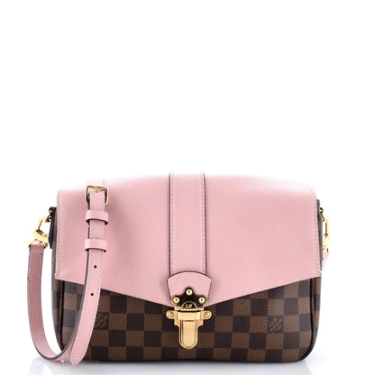 Louis Vuitton Clapton Handbag Damier And Leather Pm