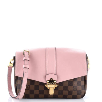 Louis Vuitton Clapton Handbag Damier And Leather Pm