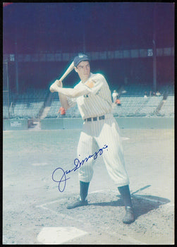 Joe Dimaggio Autographed 11X14 Photo New York