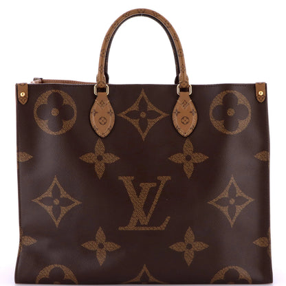 Louis Vuitton Onthego Tote Reverse Monogram Giant Gm