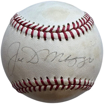 Joe Dimaggio Autographed American League Bobby