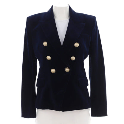 Balmain Women'S Double Breasted Blazer Velvet