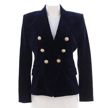 Balmain Women'S Double Breasted Blazer Velvet