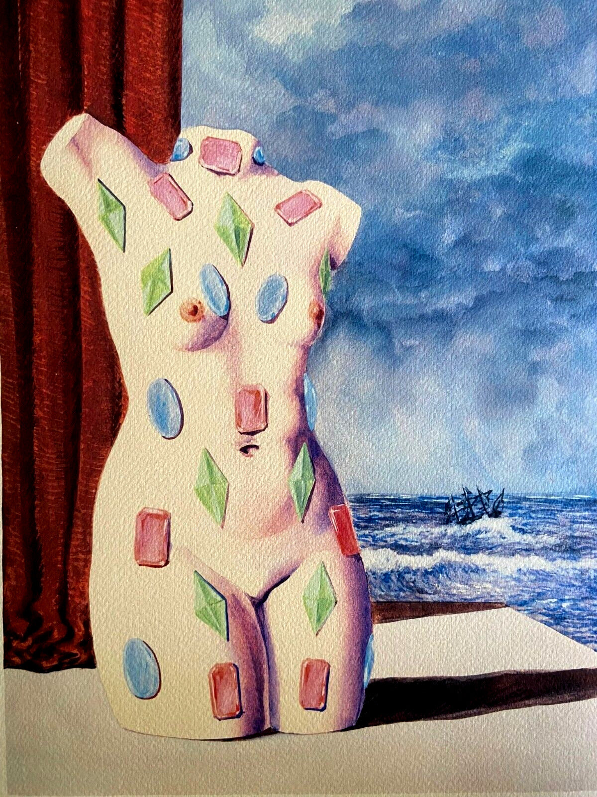 Ren-Magritte Lithograph Coa Signed Numbered By Hand Limited Edition